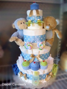 diaper cake for twins